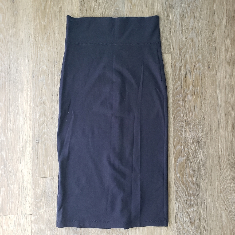 Navy High Waist Body Con Pencil Skirt